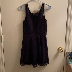 Patterned Black Dress